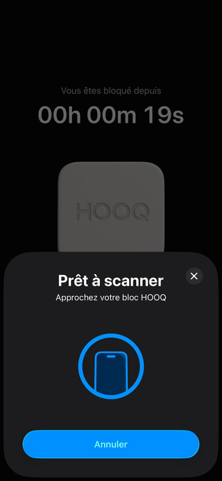 Scanner à nouveau pour débloquer