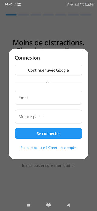 Créer un compte ou se connecter